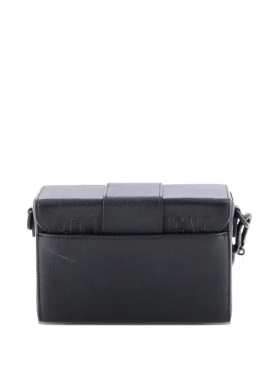 Pre-owned Dior Ultra Matte 30 Montaigne Box Bag Leather Shoulder Bag In Black