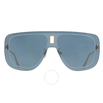 Dior Ultra Blue Shield Ladies Sunglasses Cd40029u 10v 00 In Blue / Gold