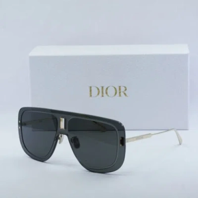 Pre-owned Dior Ultra Mu B0a0 Gold/grey 00-00-140 Sunglasses Authentic In Gray