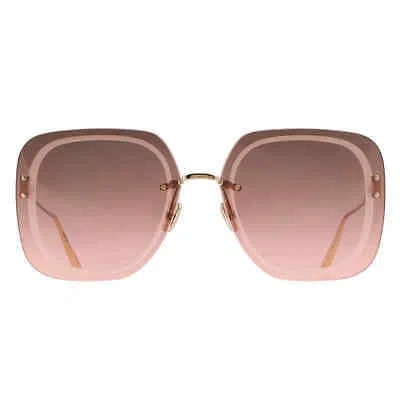 Pre-owned Dior Ultra Pink Gradient Square Ladies Sunglasses Cd40031u 10f 65