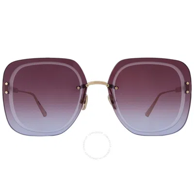 Dior Ultra Purple Gradient Square Ladies Sunglasses Cd40031u 10t 65 In Gold