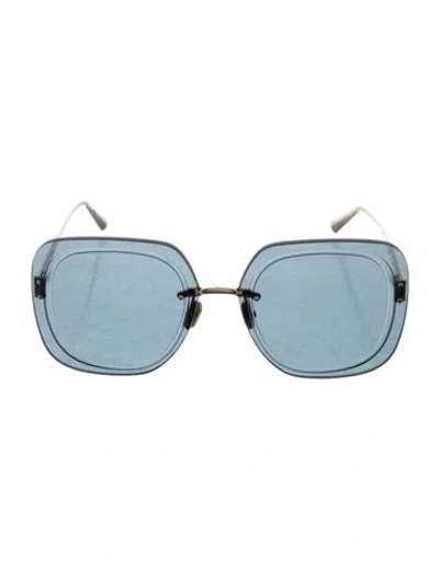 Pre-owned Dior Ultra Su Square Sunglasses In Gold