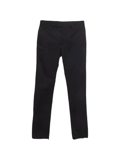 Pre-owned Dior Uniforme Twill Trousers In Blue