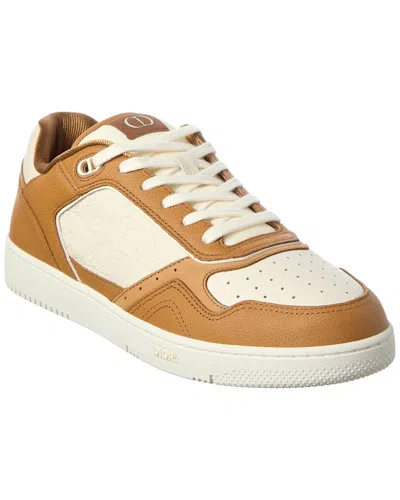 Dior Uptown Leather Sneaker In Brown