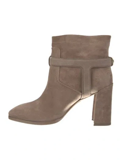 Pre-owned Dior Urbaine Suede Boots In Brown