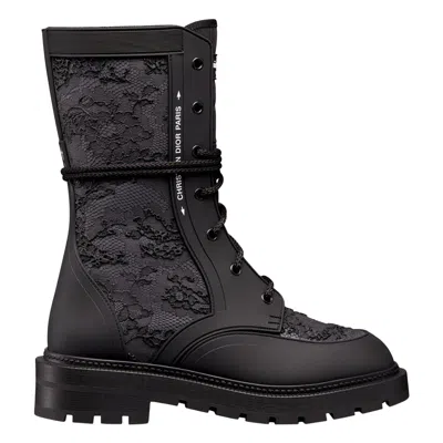 Pre-owned Dior Urban-d Ankle Boots It37.5 In Black