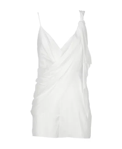 DIOR V-NECK SLEEVELESS SUSPENDER JUMPSUIT
