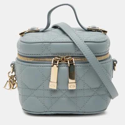 Pre-owned Dior Vanity Case In Blue