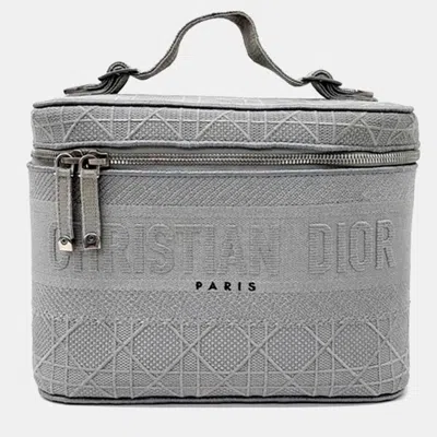 Pre-owned Dior Vanity Case In Gray