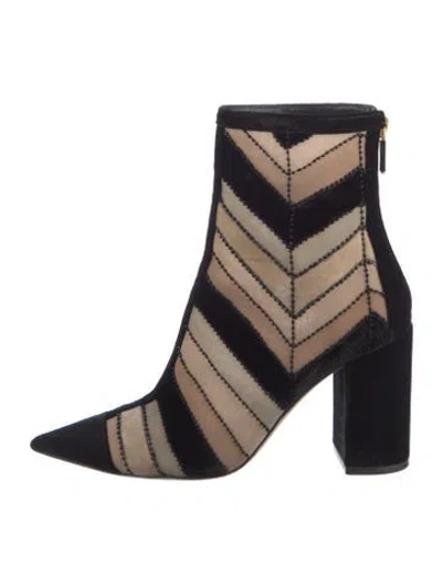 Pre-owned Dior Velvet Printed Boots
