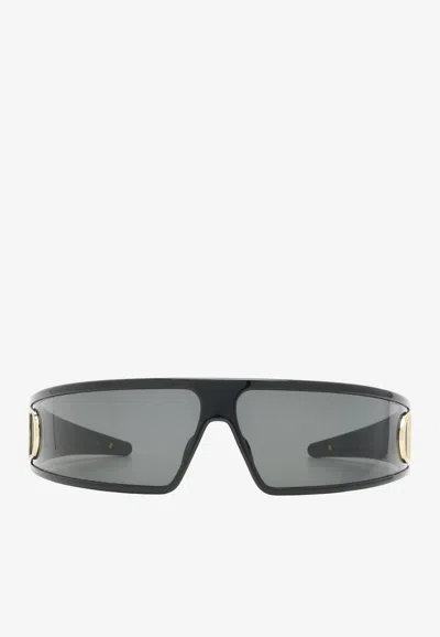 Dior Very Cd Logo Shield Sunglasses In Gray