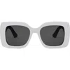 Dior S1i Square Sunglasses, 54mm In White/other/smoke