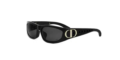 Dior Very S3f Brown Wrap Ladies Sunglasses Cd40202f 50e 61 In Black