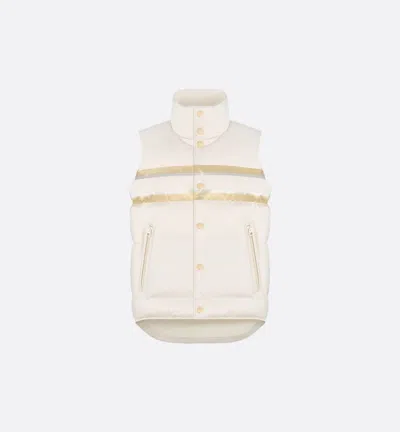 Dior White Polyester Vest In Neutral
