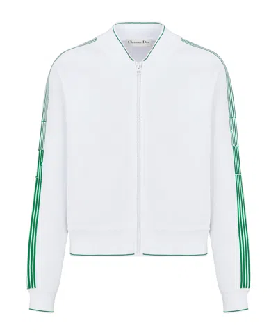 Dior Vibe Bomber Jacket In White
