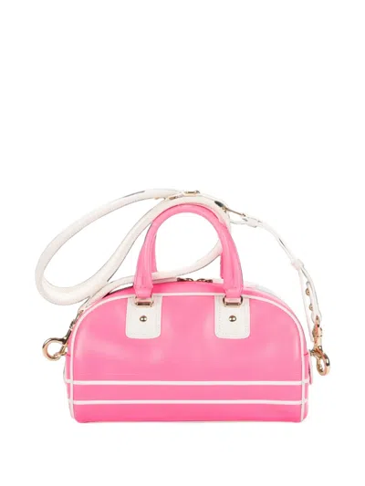 Pre-owned Dior Vibe Bowling Tote Bag In Pink