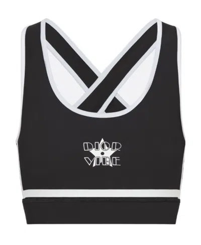 Dior Vibe Contrast Trimmed Bra Underwear In White