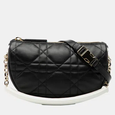 Pre-owned Dior Vibe Hobo In Black