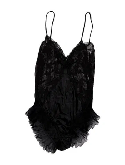 Pre-owned Dior Vintage 1970's Bodysuit In Black