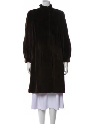 Pre-owned Dior Vintage 1970's Fur Coat In Brown
