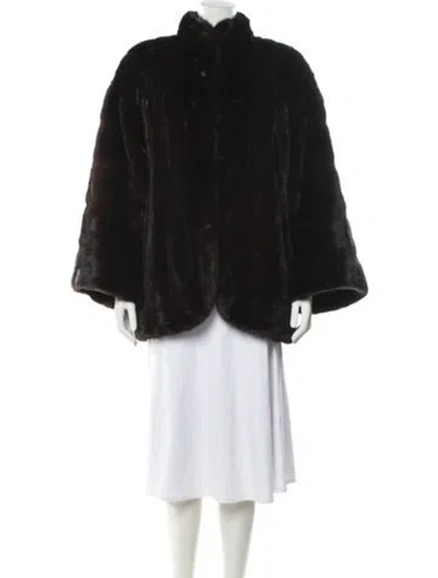 Pre-owned Dior Vintage 1970's Fur Coat In Brown