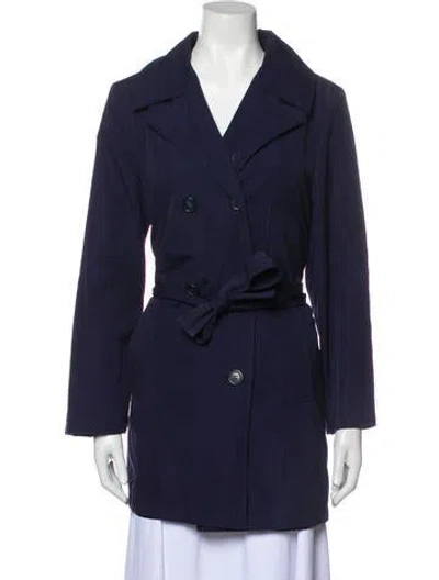 Pre-owned Dior Vintage 1970's Trench Coat In Blue