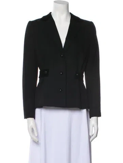 Pre-owned Dior Vintage 1979 Haute Couture Blazer In Black