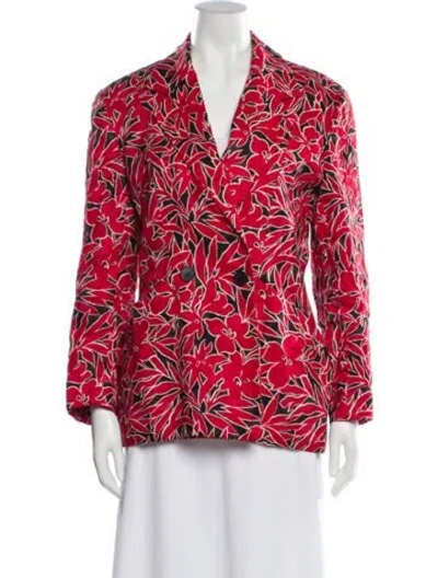 Pre-owned Dior Vintage 1980's Blazer In Red