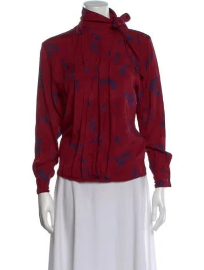 Pre-owned Dior Vintage 1980's Blouse In Red
