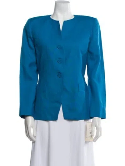 Pre-owned Dior Vintage 1980's Evening Jacket In Blue