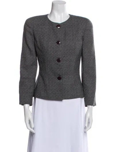 Pre-owned Dior Vintage 1980's Evening Jacket In Gray