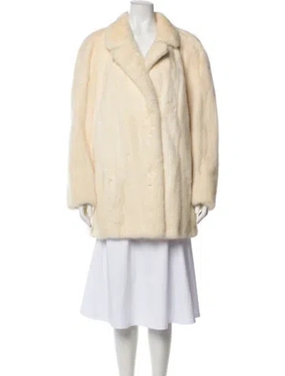 Pre-owned Dior Vintage 1980 Mink Fur Jacket In Neutral