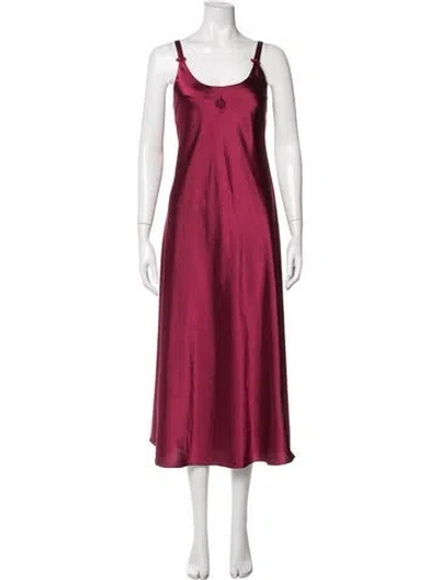 Pre-owned Dior Vintage 1980's Nightgown In Burgundy