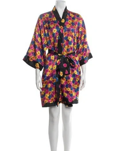 Pre-owned Dior Vintage 1980's Robe In Red
