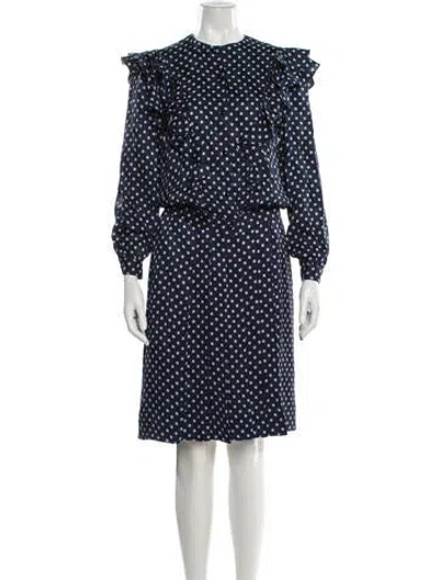 Pre-owned Dior Vintage 1980's Skirt Set In Blue