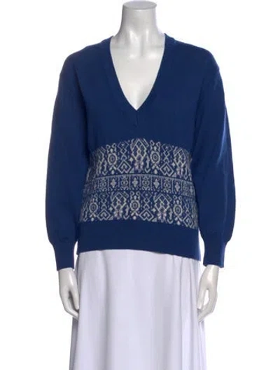 Pre-owned Dior Vintage 1980's Sweater In Blue