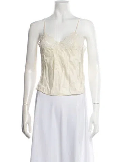 Pre-owned Dior Vintage 1980's Top In Neutral