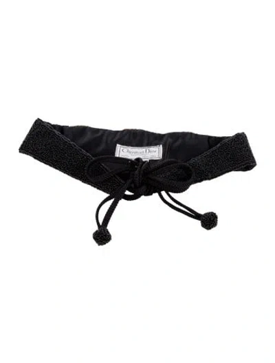 Pre-owned Dior Vintage 1980's Waist Belt In Black