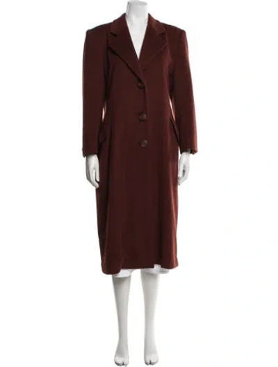 Pre-owned Dior Vintage 1990's Coat In Burgundy