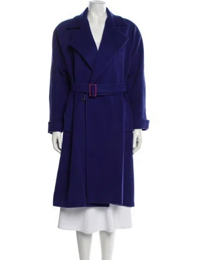 Pre-owned Dior Vintage 1990's Trench Coat In Blue