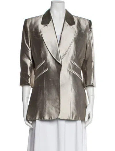 Pre-owned Dior Vintage 1992 Blazer In Silver