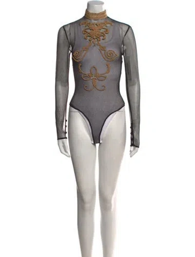 Pre-owned Dior Vintage 1992 Bodysuit In Black