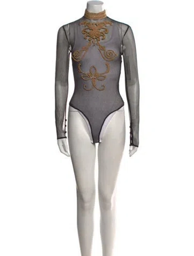 Pre-owned Dior Vintage 1992 Bodysuit In Black