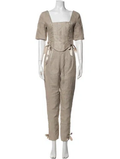 Pre-owned Dior Vintage 1993 Pant Set In Neutrals