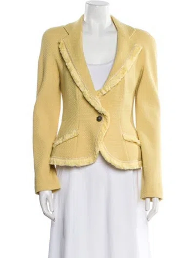 Pre-owned Dior Vintage 1997 Blazer In Yellow