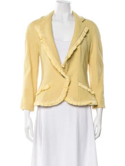 Pre-owned Dior Vintage 1997 Blazer In Yellow