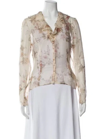 Pre-owned Dior Vintage 1997 Blouse In Neutral