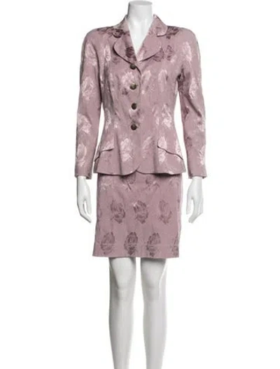 Pre-owned Dior Vintage 1997 Skirt Suit In Purple