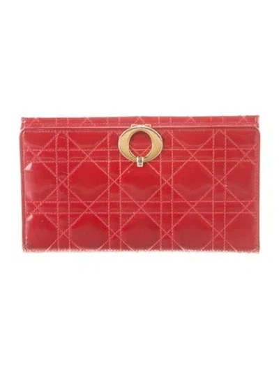 Pre-owned Dior Vintage 1997 Wallet In Red