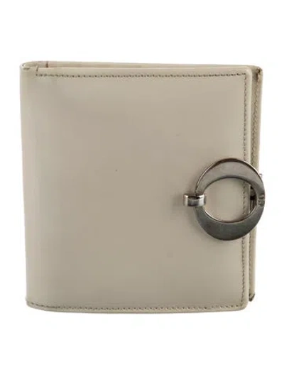 Pre-owned Dior Vintage 1998 Bifold Wallet In Neutrals